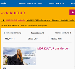 MDR Kultur – Interview mit Anja Paumen