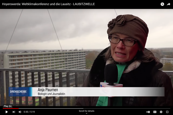 Lausitzwelle TV Interview zu Beginn der COP26