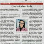 Kind mit dem Bade - ein Kommentar für Lausitzwelle TV und Wochenkurier